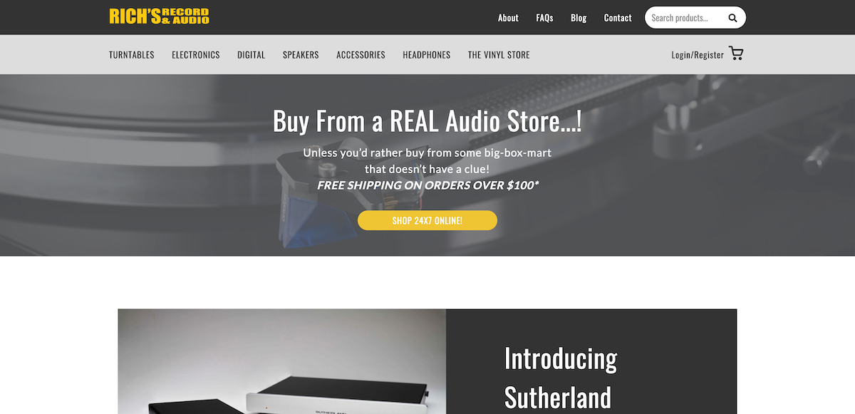 Screenshot of Rich's Record Emporium