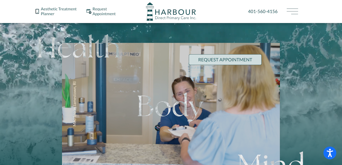 Screenshot of Harbour Direct Primary Care